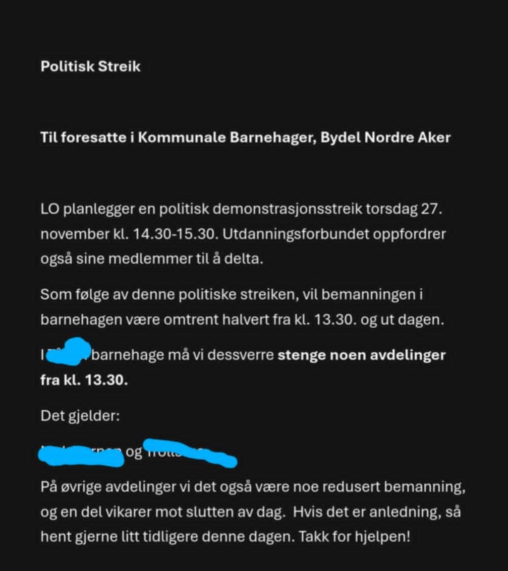 Politisk streik som treffer helt feil